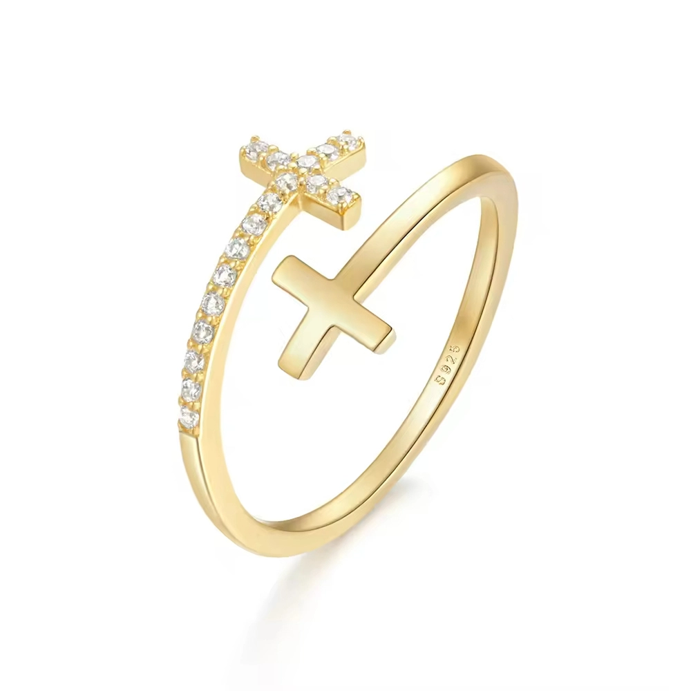 RF0007-double-cross-ring-adjustable-cubic-zirconia-double-cross-jewelry-Wholesale-Jewelry-Suppliers-Atjuly-Jewelry