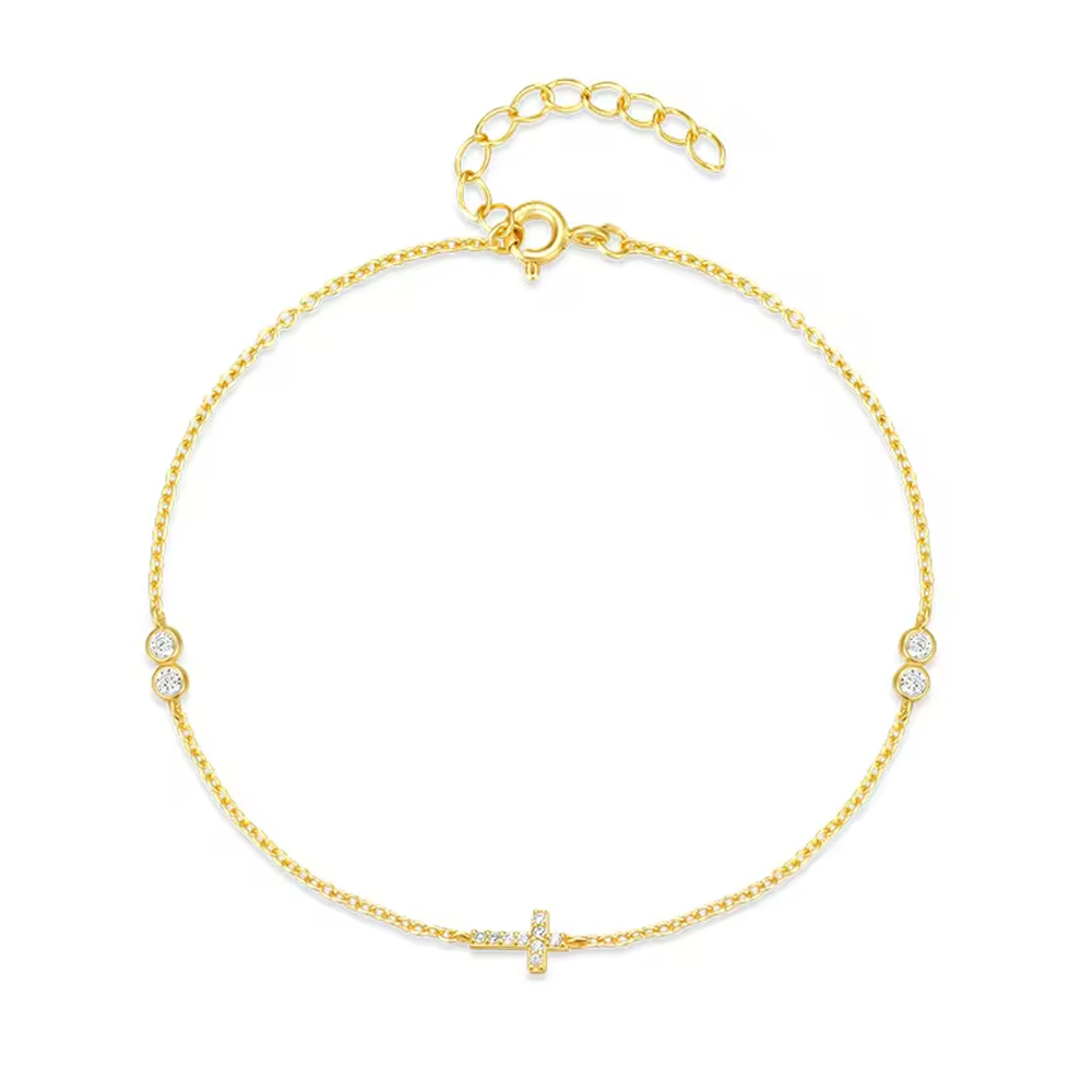 BF0014-cross-bracelet-womens-gold-plated-adjustable-s925-sterling-silver-cross-fashion-zircon-Wholesale-Jewelry-Suppliers-Atjuly-Jewelry