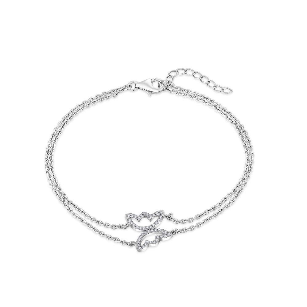 BF0054-wholesale-sterling-silver-angel-wing-bracelet-double-layered-butterfly-jewelry-vendors-Wholesale-Jewelry-Suppliers-Atjuly-Jewelry