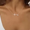 NF0012-white-crystal-cross-jewelry-sterling-silver-cross-necklace-cubic-zirconia-for-women-Wholesale-Jewelry-Suppliers-Atjuly-Jewelry