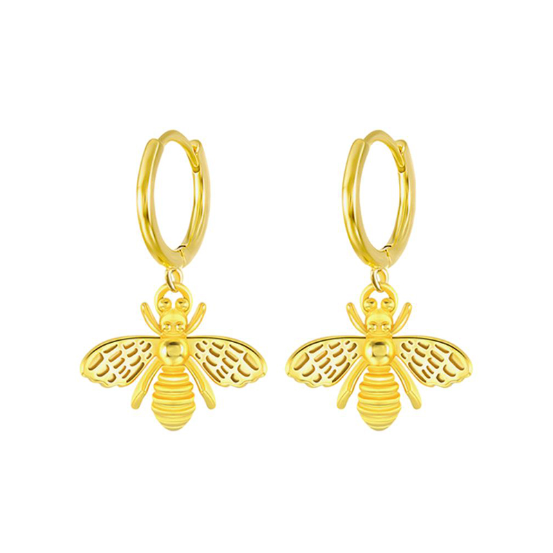 EF0022-sterling-silver-bee-earrings-wholesale-hoop-custom-made-beer-earrings-honey-Wholesale-Jewelry-Suppliers-Atjuly-Jewelry