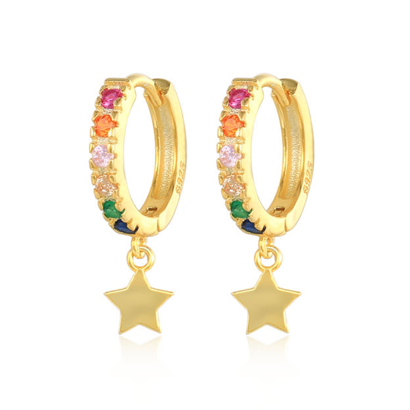 EF0054-silver-hoop-earrings-with-stars-bulk-colorful-cz-zircon-star-earrings-wholesaler-Wholesale-Jewelry-Suppliers-Atjuly-Jewelry