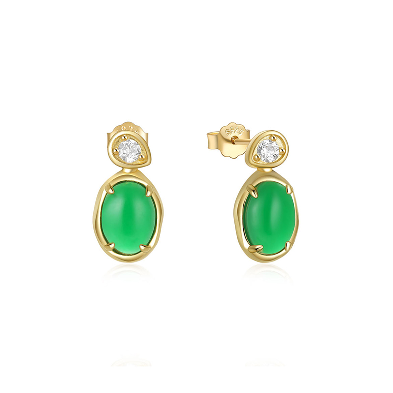 EF0082-stud-earrings-women-manufacturer-emerald-zircon-drop-earrings-sterling-silver-oval-shape-gemstone-Wholesale-Jewelry-Suppliers-Atjuly-Jewelry