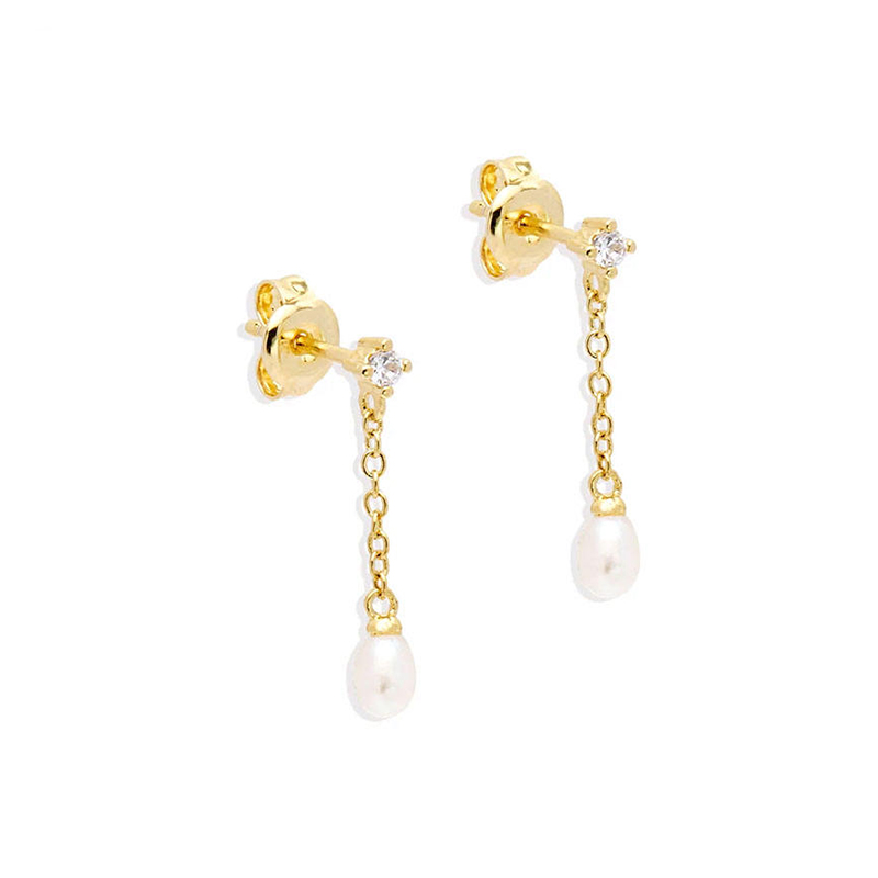 EF0090-pearl-stud-earrings-wholesale-tassel-chain-pearl-zircon-925-sterling-silver-stud-earrings-vendors-Wholesale-Jewelry-Suppliers-Atjuly-Jewelry