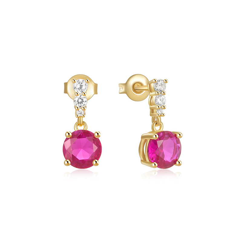 EF0102-customized-zircon-stud-earrings-cheap-sterling-silver-ruby-zirconia-earrings-rose-red-Wholesale-Jewelry-Suppliers-Atjuly-Jewelry