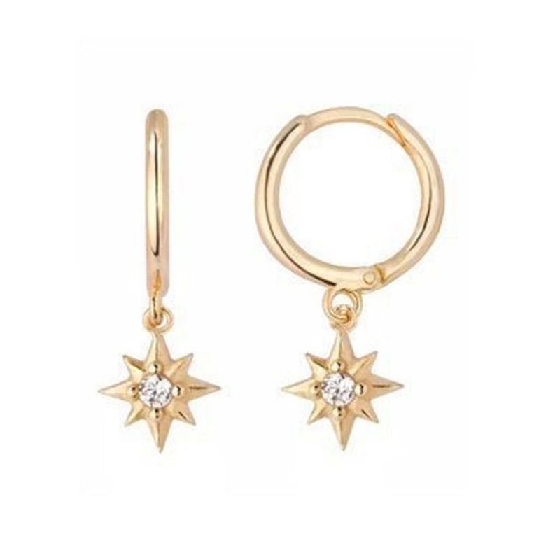 EF0105-sterling-silver-cz-earrings-wholesale-18k-gold-plated-star-pendant-huggie-hoop-earrings-factory-Wholesale-Jewelry-Suppliers-Atjuly-Jewelry